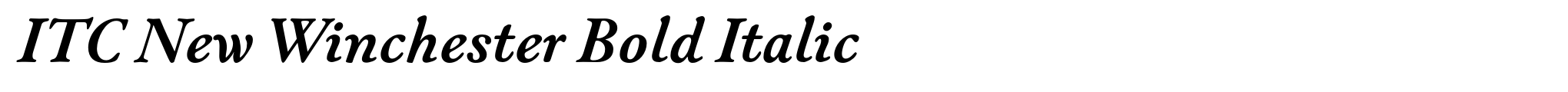 ITC New Winchester Bold Italic image